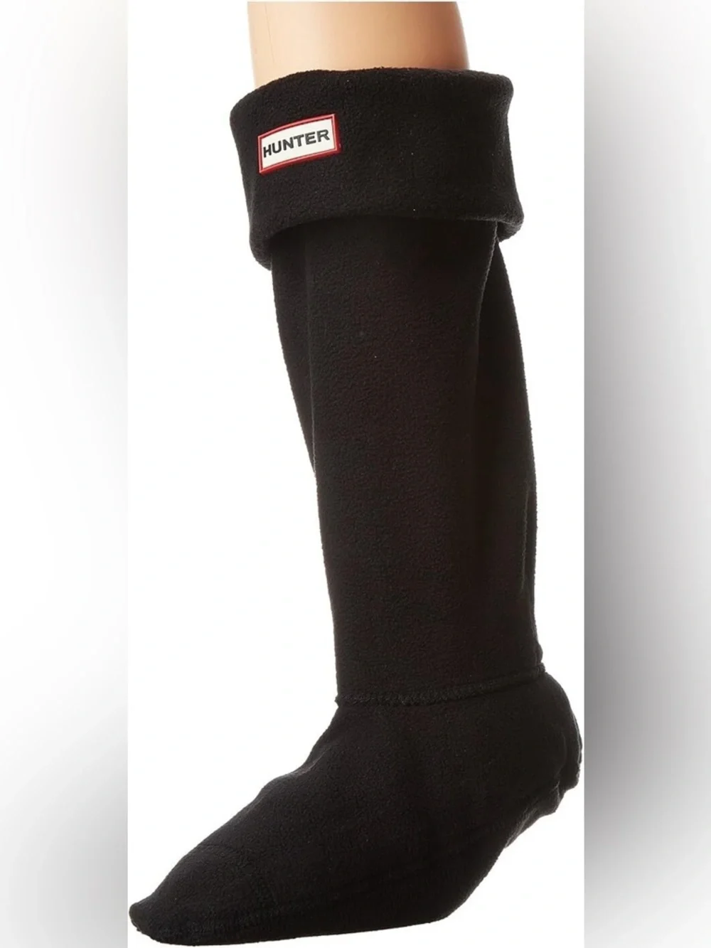 Hunter‎ Original Short Fleece Welly Boot Socks Black Large